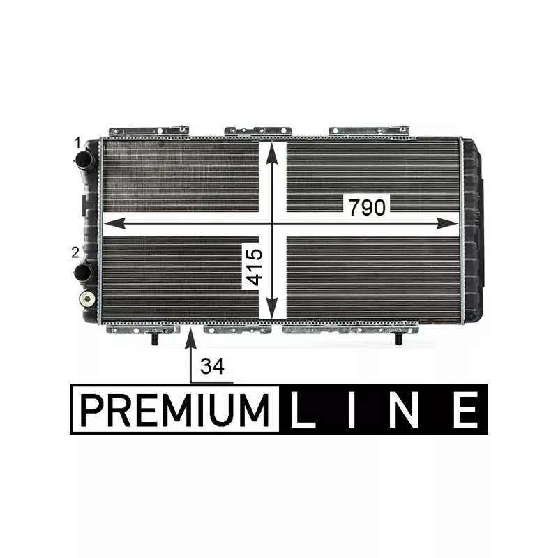 Radiateur, refroidissement du moteur MAHLE CR 33 000P