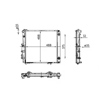 Radiateur, refroidissement du moteur MAHLE CR 339 000S