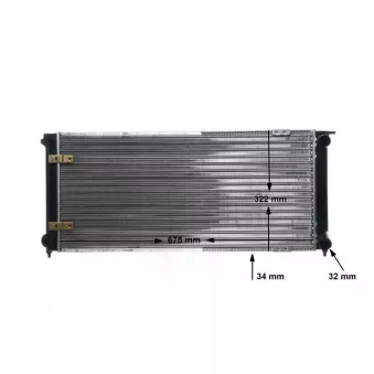 Radiateur, refroidissement du moteur MAHLE CR 341 000S