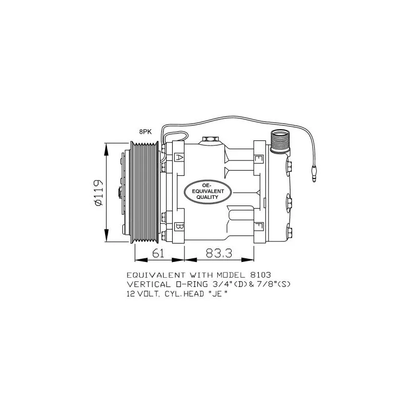 Compresseur, climatisation NRF 32875