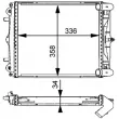 Radiateur, refroidissement du moteur MAHLE CR 370 000S - Visuel 2