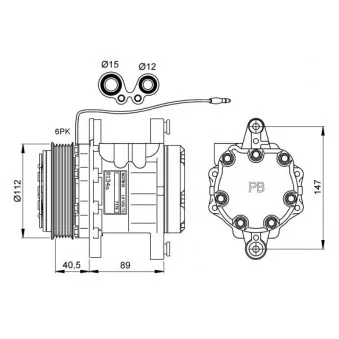 Compresseur, climatisation NRF 32878G