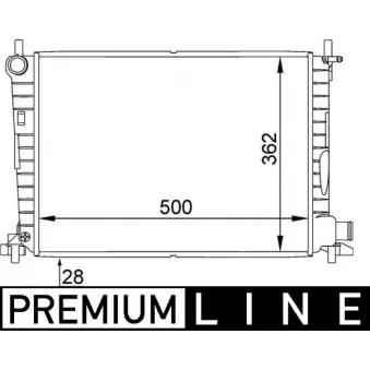 Radiateur, refroidissement du moteur MAHLE CR 381 000P