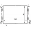Radiateur, refroidissement du moteur MAHLE CR 381 000P - Visuel 2