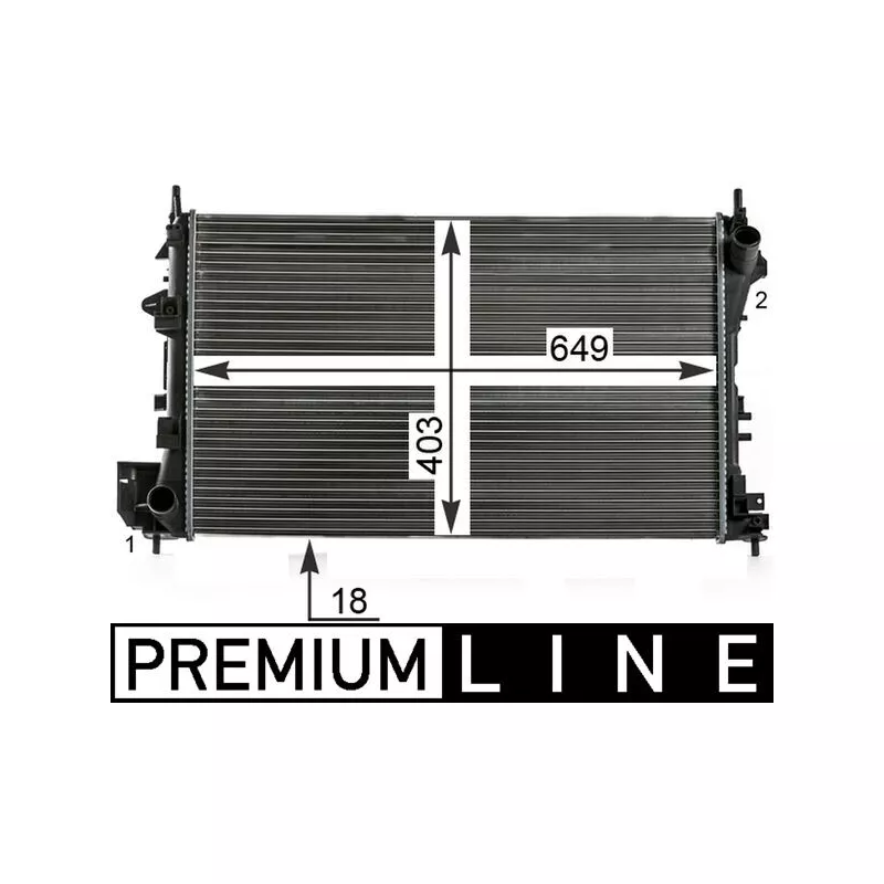 Radiateur, refroidissement du moteur MAHLE CR 40 000P