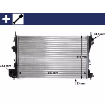 Radiateur, refroidissement du moteur MAHLE CR 40 000S