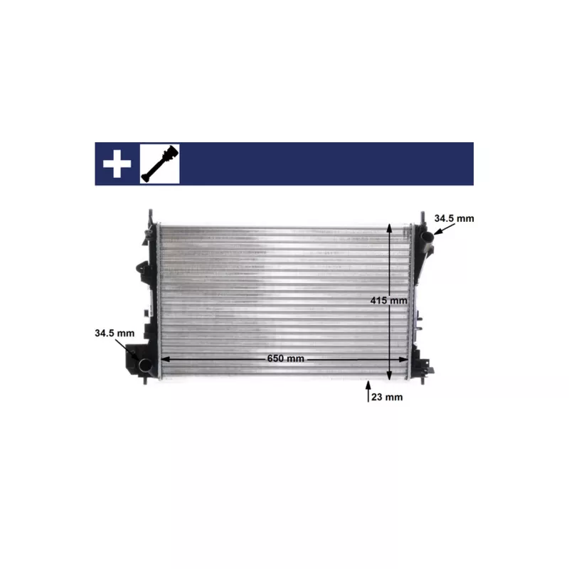 Radiateur, refroidissement du moteur MAHLE CR 40 000S