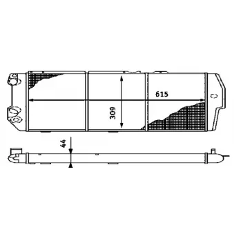 Radiateur, refroidissement du moteur MAHLE CR 404 000S