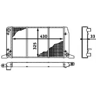 Radiateur, refroidissement du moteur MAHLE CR 412 000S