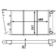 Radiateur, refroidissement du moteur MAHLE CR 418 000P - Visuel 2
