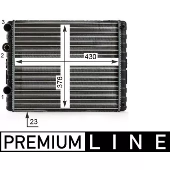 Radiateur, refroidissement du moteur MAHLE CR 42 000P