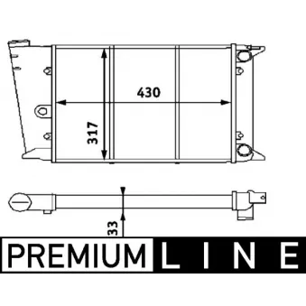 Radiateur, refroidissement du moteur MAHLE