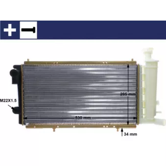 Radiateur, refroidissement du moteur MAHLE CR 427 000S