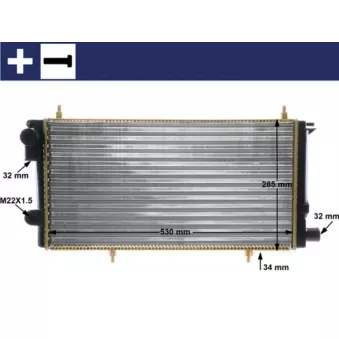 Radiateur, refroidissement du moteur MAHLE CR 431 000S