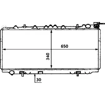 Radiateur, refroidissement du moteur MAHLE CR 435 000S