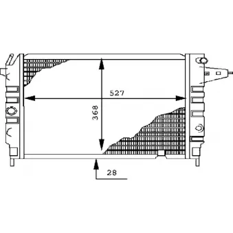 Radiateur, refroidissement du moteur MAHLE CR 437 000S