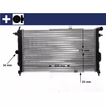 Radiateur, refroidissement du moteur MAHLE CR 438 000S