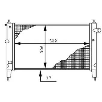 Radiateur, refroidissement du moteur MAHLE CR 446 000S