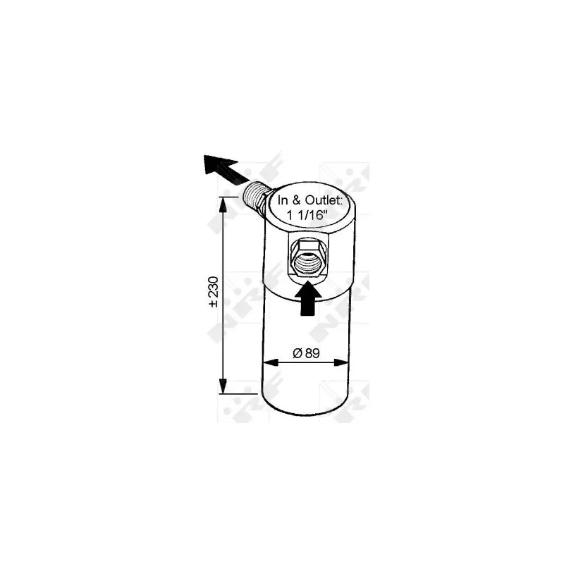 Filtre déshydratant, climatisation NRF 33042