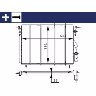 Radiateur, refroidissement du moteur MAHLE