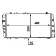 Radiateur, refroidissement du moteur MAHLE CR 453 000S - Visuel 1