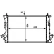 Radiateur, refroidissement du moteur MAHLE CR 459 000P - Visuel 1