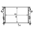 Radiateur, refroidissement du moteur MAHLE CR 460 000P - Visuel 2