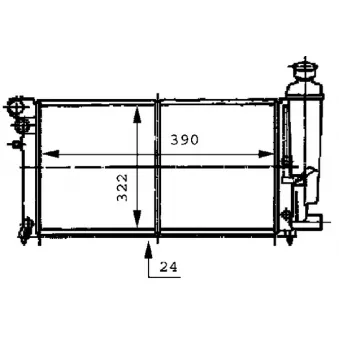 Radiateur, refroidissement du moteur MAHLE CR 469 000S