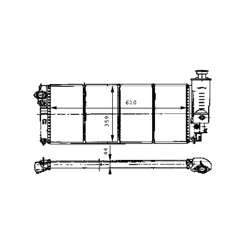 Radiateur, refroidissement du moteur MAHLE CR 472 000S
