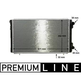 Radiateur, refroidissement du moteur MAHLE CR 474 000P