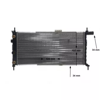 Radiateur, refroidissement du moteur MAHLE CR 479 000S