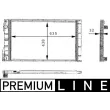 Radiateur, refroidissement du moteur MAHLE CR 480 000P - Visuel 1
