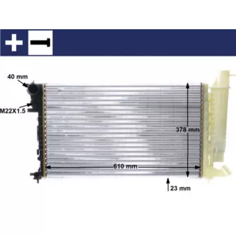 Radiateur, refroidissement du moteur MAHLE CR 487 000S
