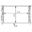 Radiateur, refroidissement du moteur MAHLE CR 494 000S - Visuel 2