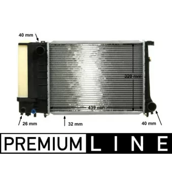 Radiateur, refroidissement du moteur MAHLE CR 495 000P