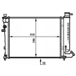 Radiateur, refroidissement du moteur MAHLE CR 497 000S - Visuel 2