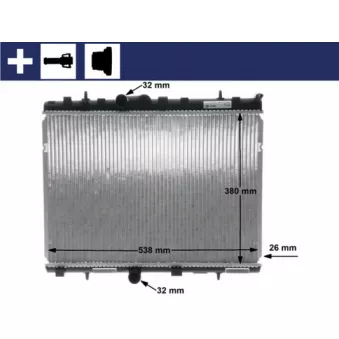 Radiateur, refroidissement du moteur MAHLE CR 5 000S