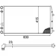 Radiateur, refroidissement du moteur MAHLE CR 505 000P - Visuel 2
