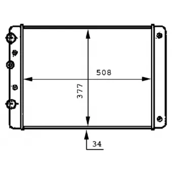 Radiateur, refroidissement du moteur MAHLE CR 506 000P