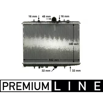 Radiateur, refroidissement du moteur MAHLE CR 514 000P