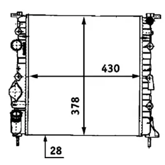 Radiateur, refroidissement du moteur MAHLE CR 528 000S
