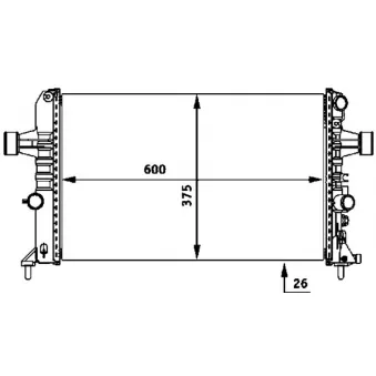 Radiateur, refroidissement du moteur MAHLE CR 531 000P