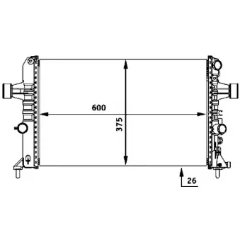 Radiateur, refroidissement du moteur MAHLE CR 531 000S