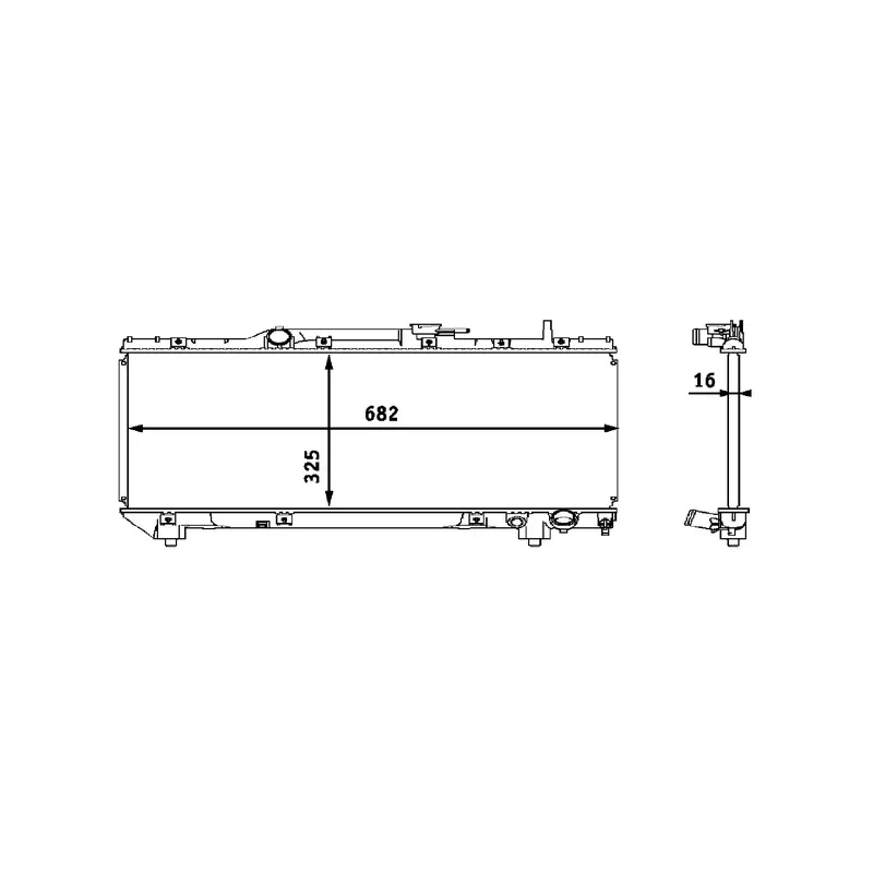 Radiateur, refroidissement du moteur MAHLE CR 535 000S