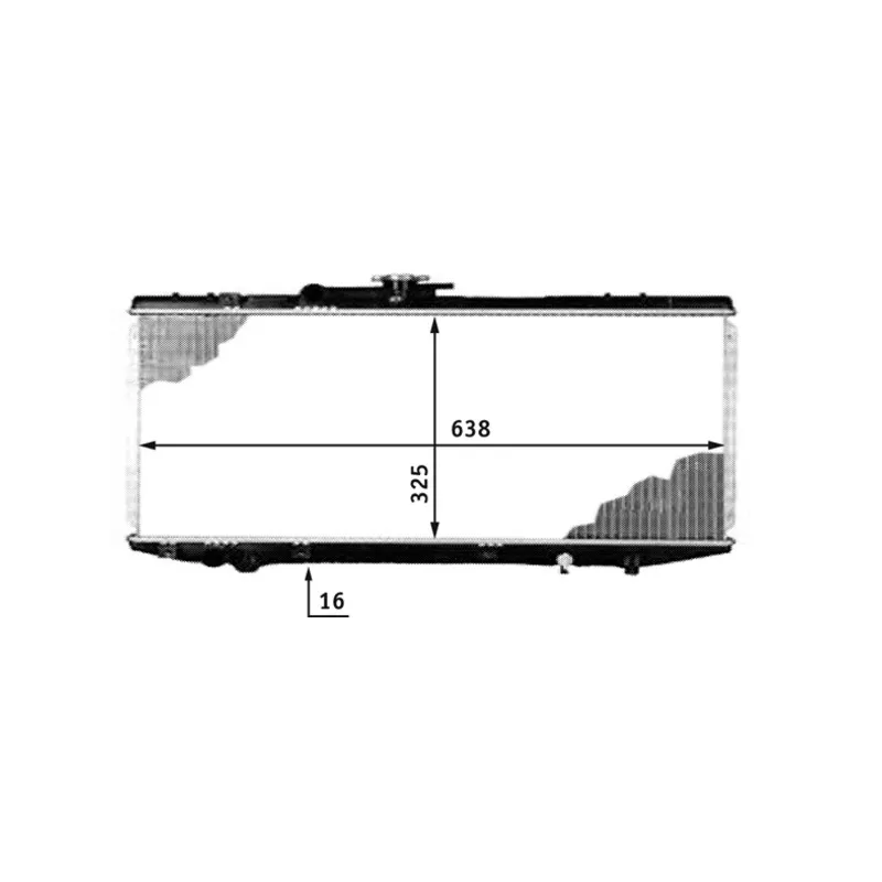 Radiateur, refroidissement du moteur MAHLE CR 536 000S