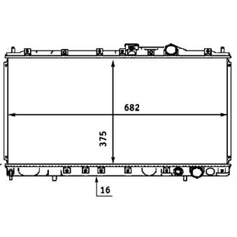 Radiateur, refroidissement du moteur MAHLE CR 537 000S