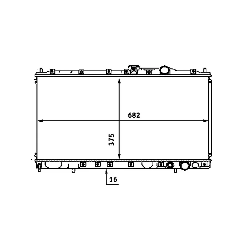 Radiateur, refroidissement du moteur MAHLE CR 537 000S