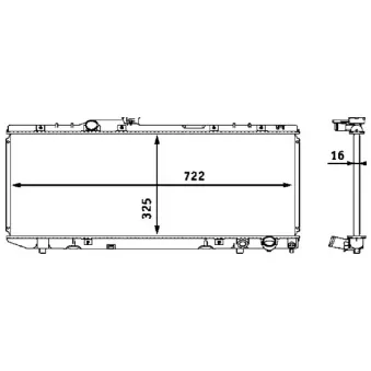 Radiateur, refroidissement du moteur MAHLE CR 538 000S