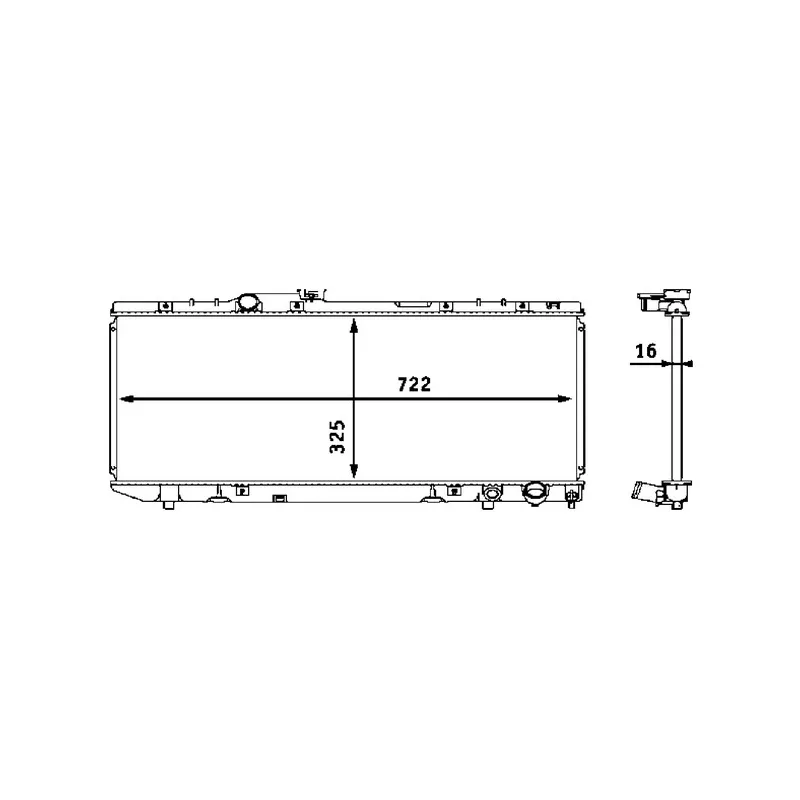 Radiateur, refroidissement du moteur MAHLE CR 538 000S