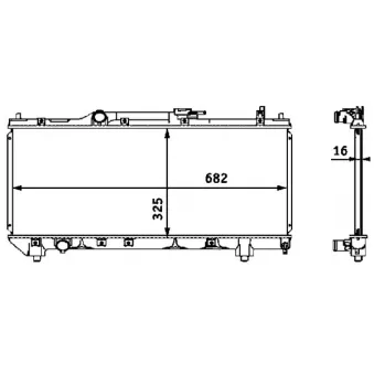 Radiateur, refroidissement du moteur MAHLE CR 543 000S